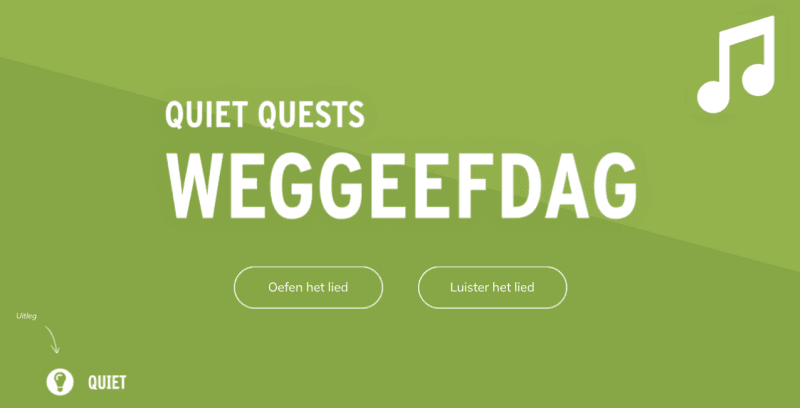 Quiet quests weggeefdag Quiet quests weggeefdag